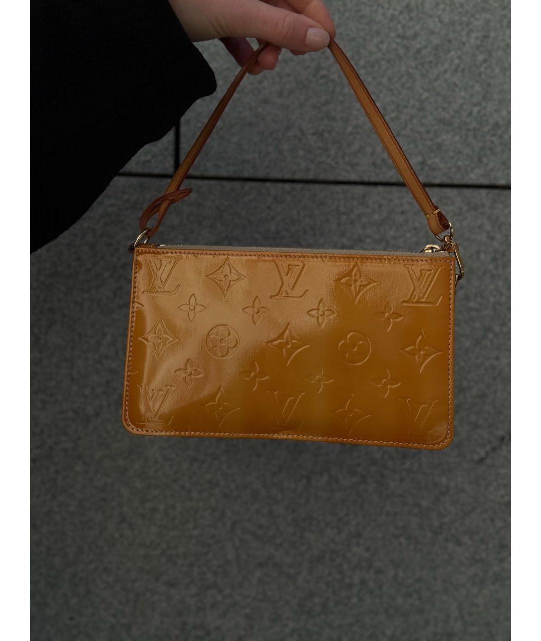 LOUIS VUITTON Желтая сумка с короткими ручками, фото 5