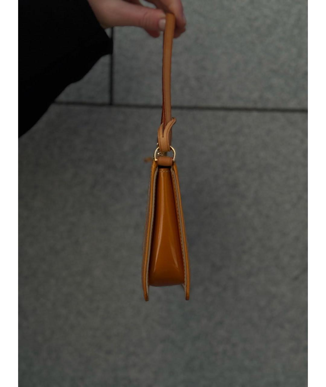 LOUIS VUITTON Желтая сумка с короткими ручками, фото 2