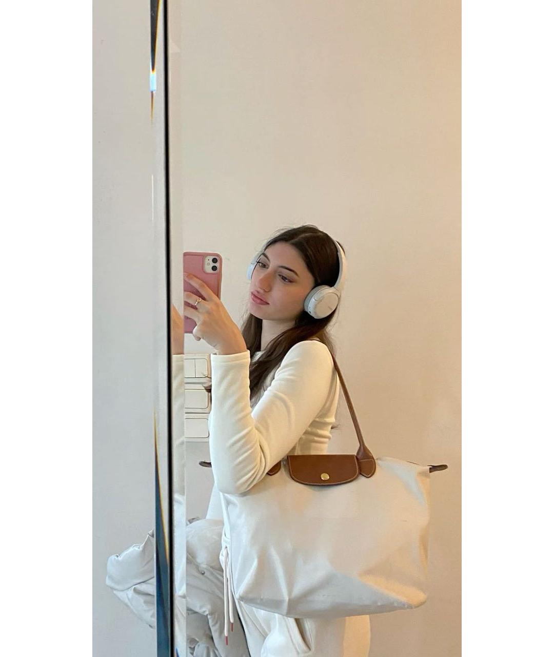 LONGCHAMP Бежевая сумка тоут, фото 5