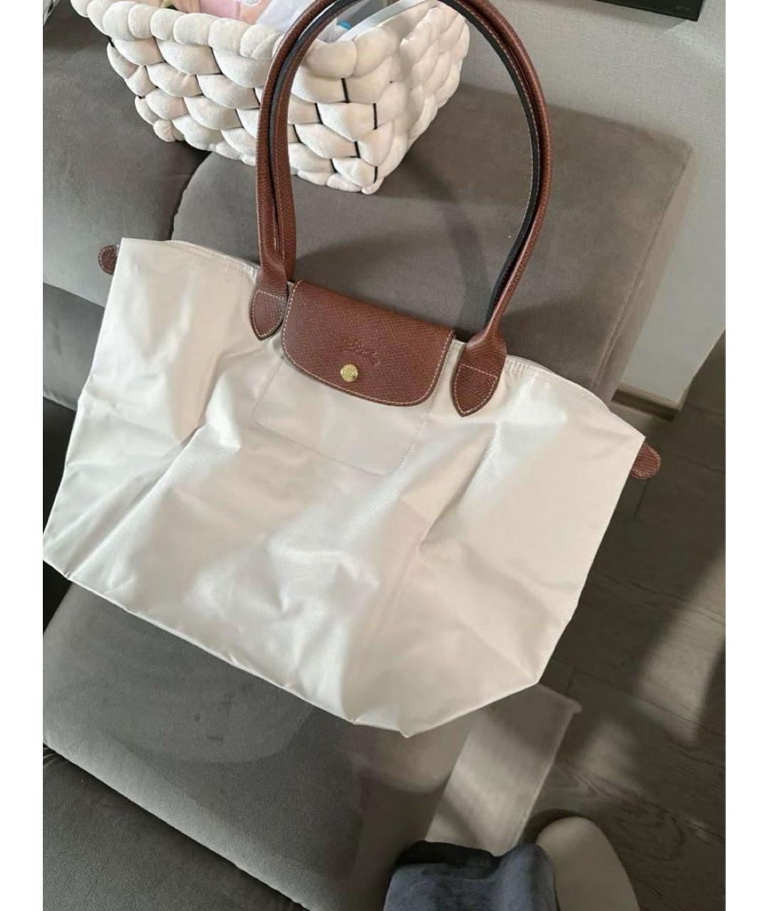 LONGCHAMP Бежевая сумка тоут, фото 4