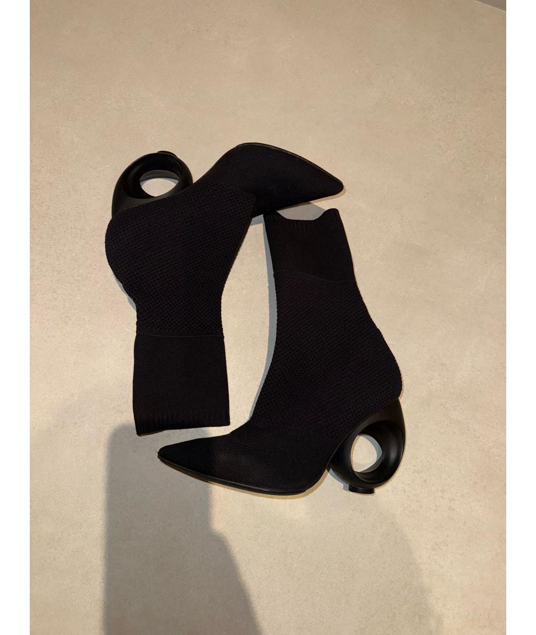 BURBERRY Черные текстильные ботильоны, фото 7