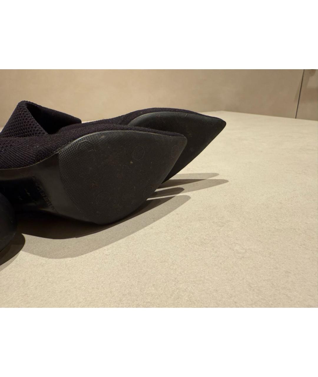 BURBERRY Черные текстильные ботильоны, фото 3