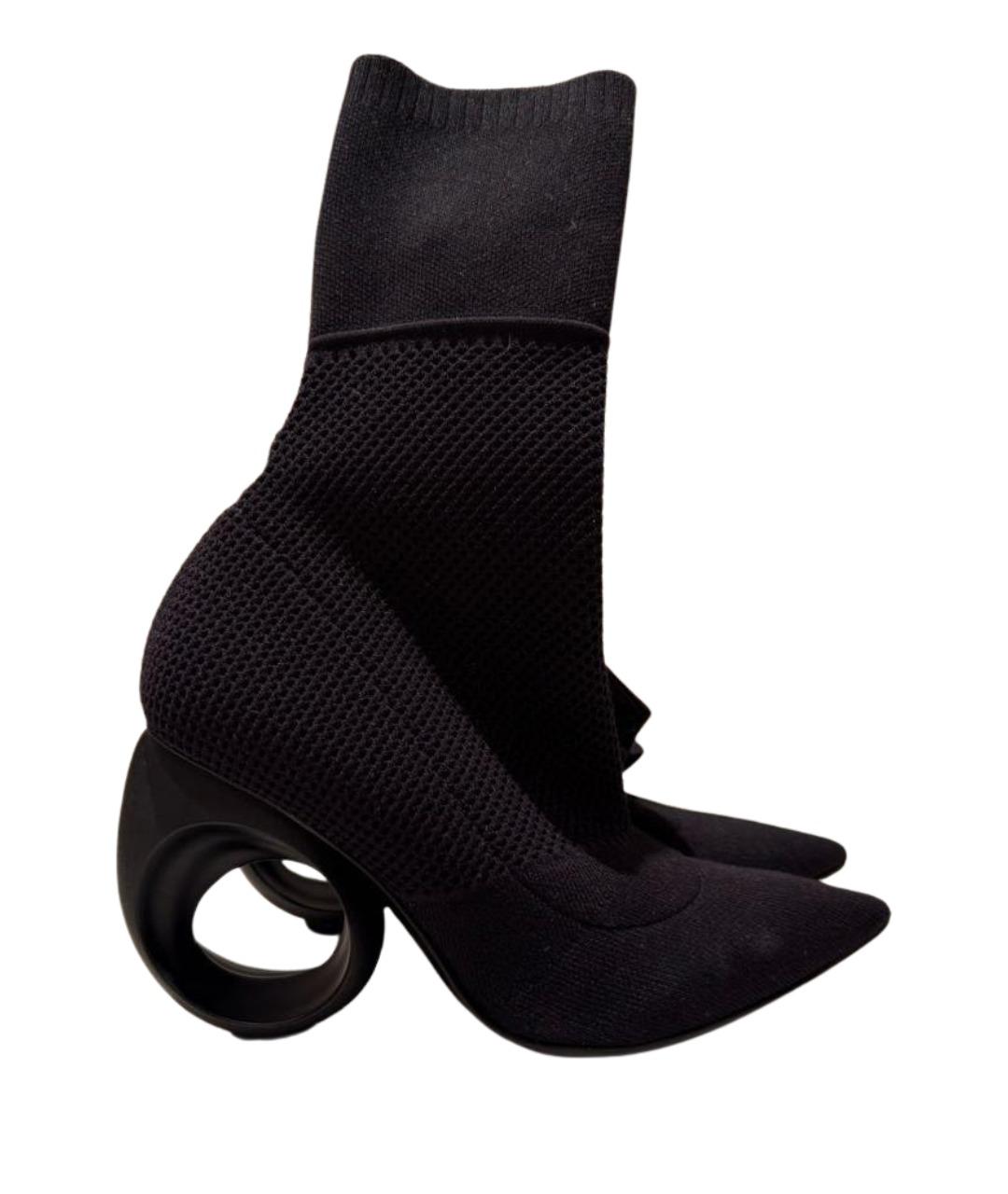 BURBERRY Черные текстильные ботильоны, фото 1