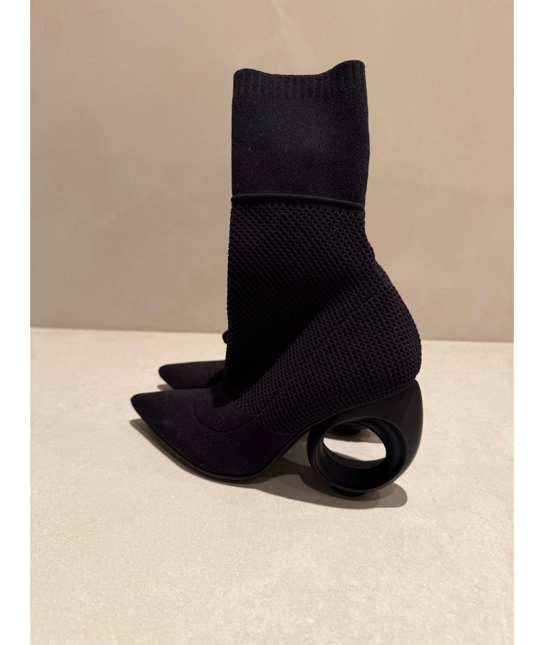 BURBERRY Черные текстильные ботильоны, фото 6