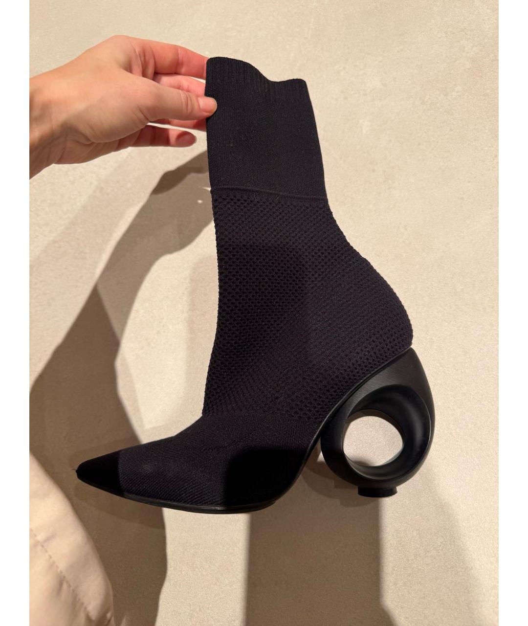 BURBERRY Черные текстильные ботильоны, фото 2