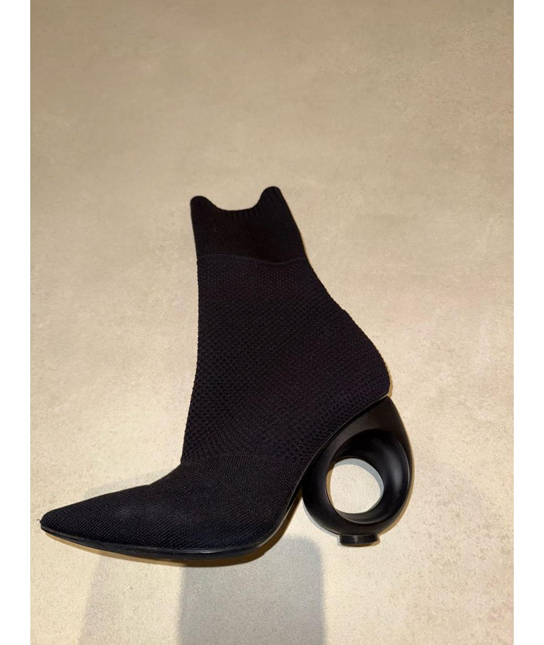 BURBERRY Черные текстильные ботильоны, фото 5