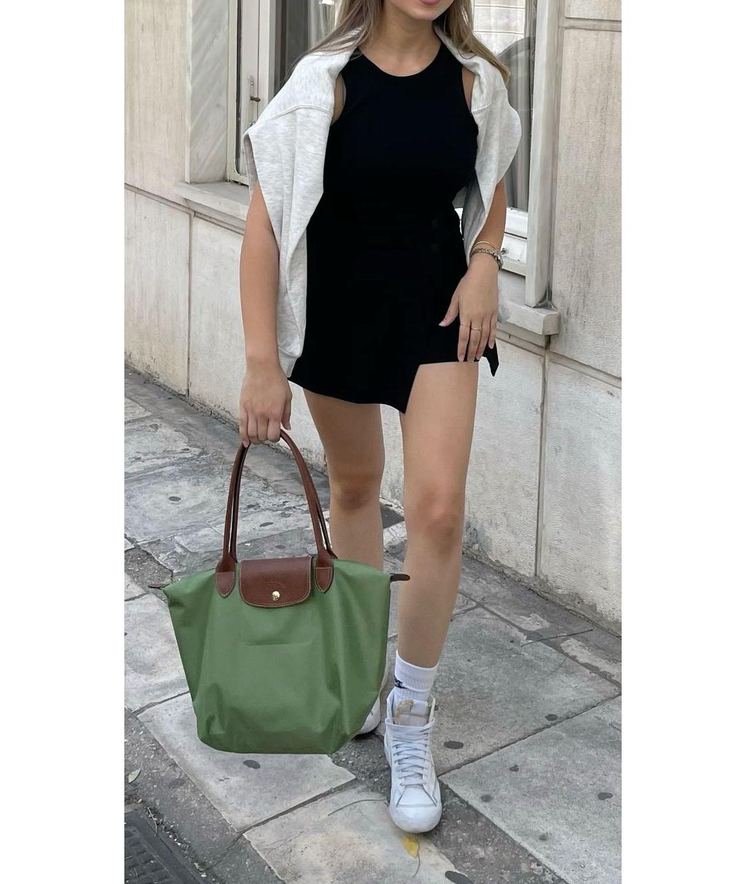 LONGCHAMP Зеленая сумка тоут, фото 6