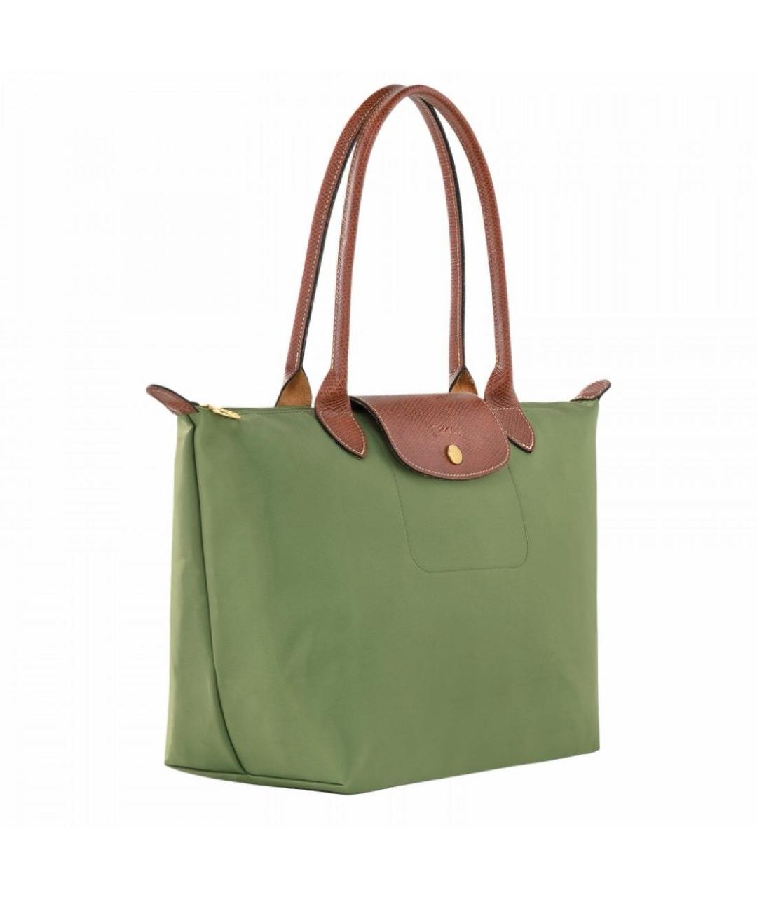 LONGCHAMP Зеленая сумка тоут, фото 2