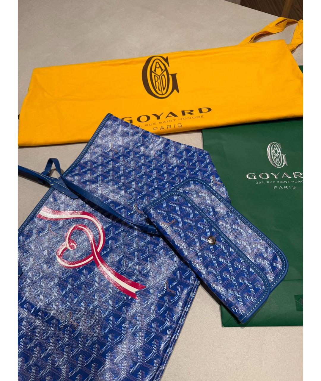 GOYARD Синяя сумка тоут, фото 7