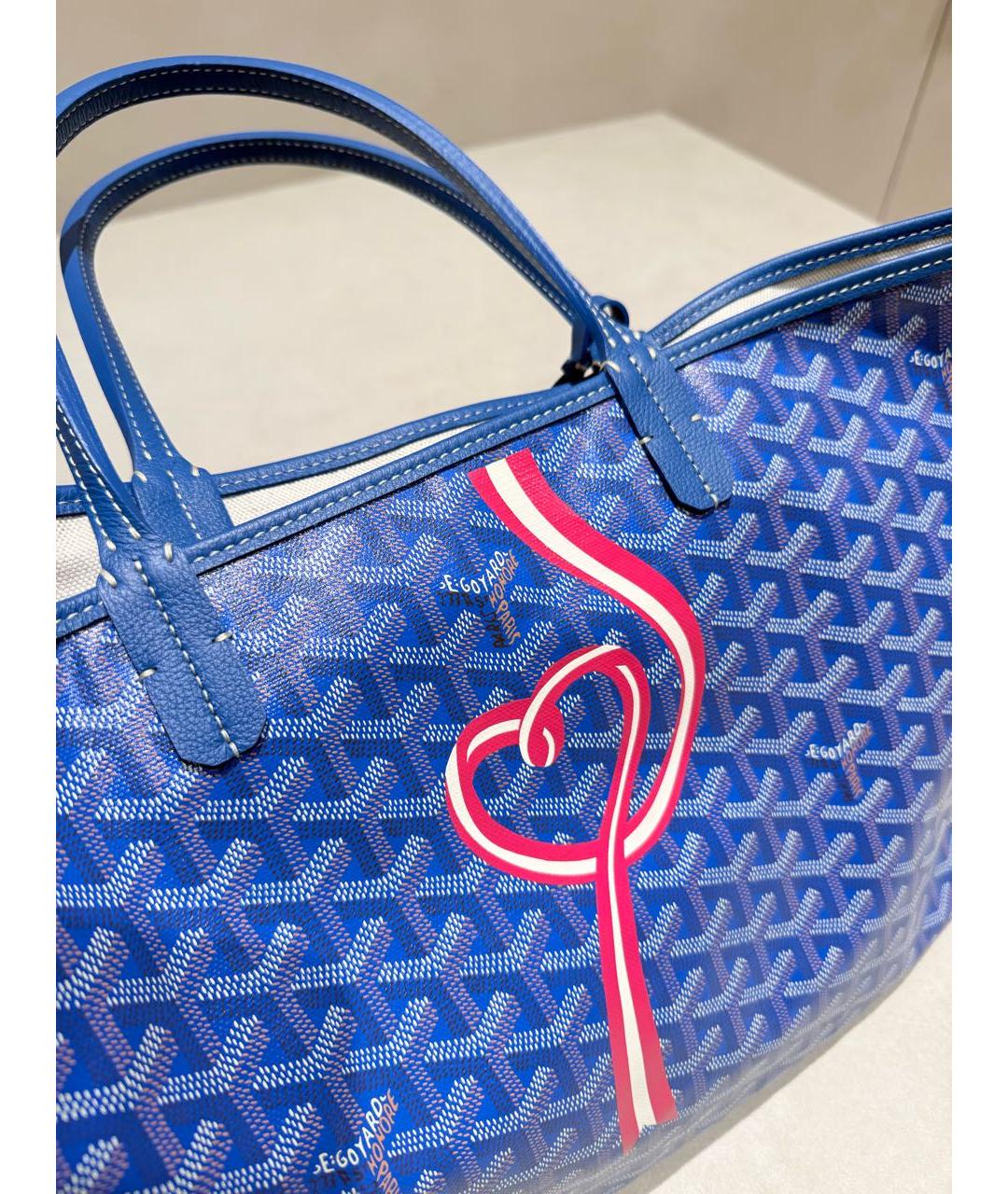 GOYARD Синяя сумка тоут, фото 3