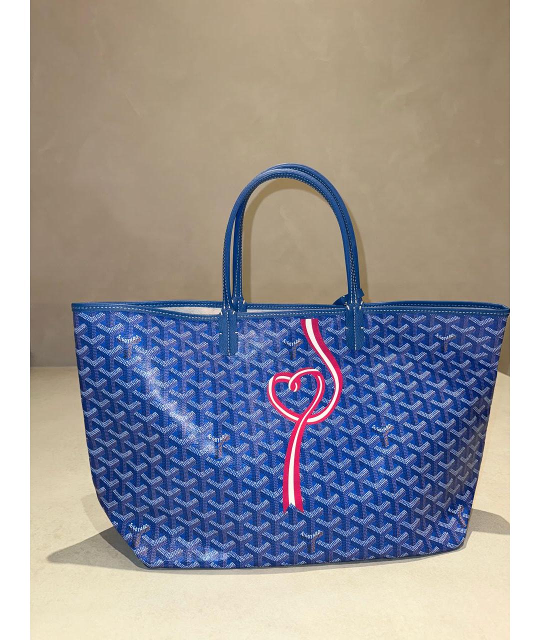 GOYARD Синяя сумка тоут, фото 9