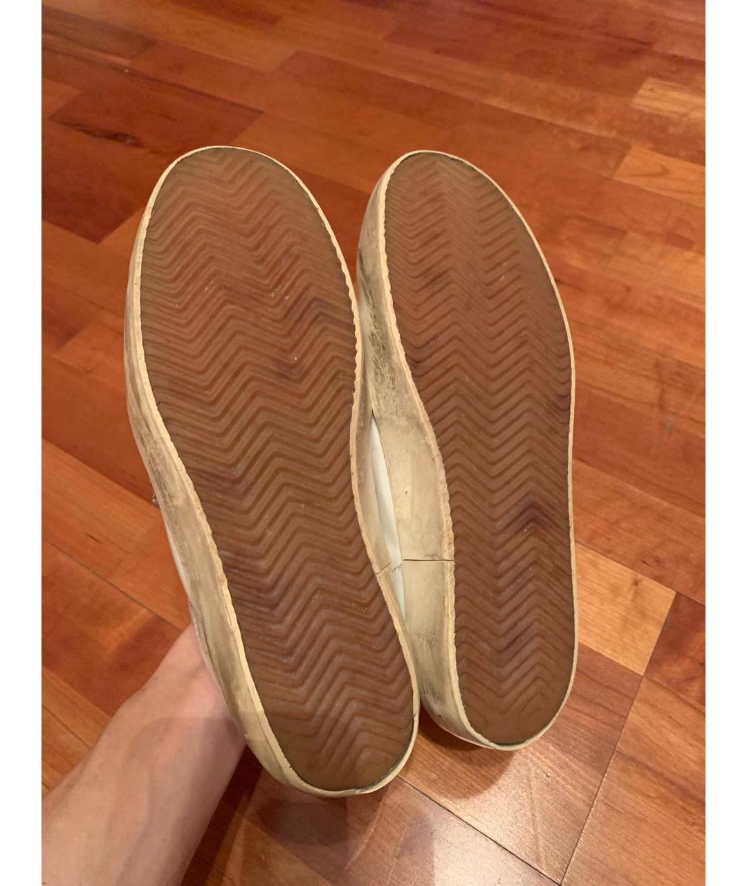 GOLDEN GOOSE DELUXE BRAND Белые кожаные кеды, фото 7