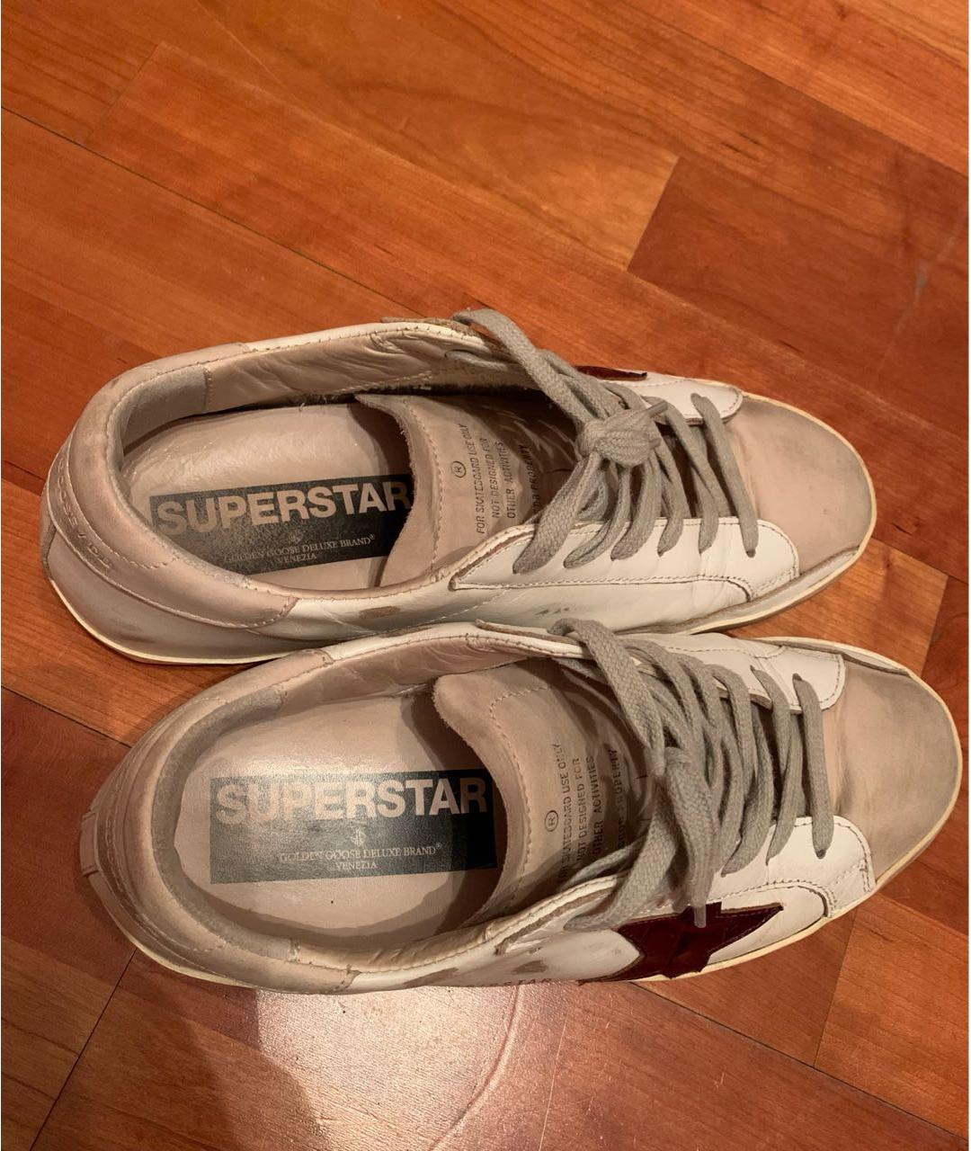 GOLDEN GOOSE DELUXE BRAND Белые кожаные кеды, фото 6