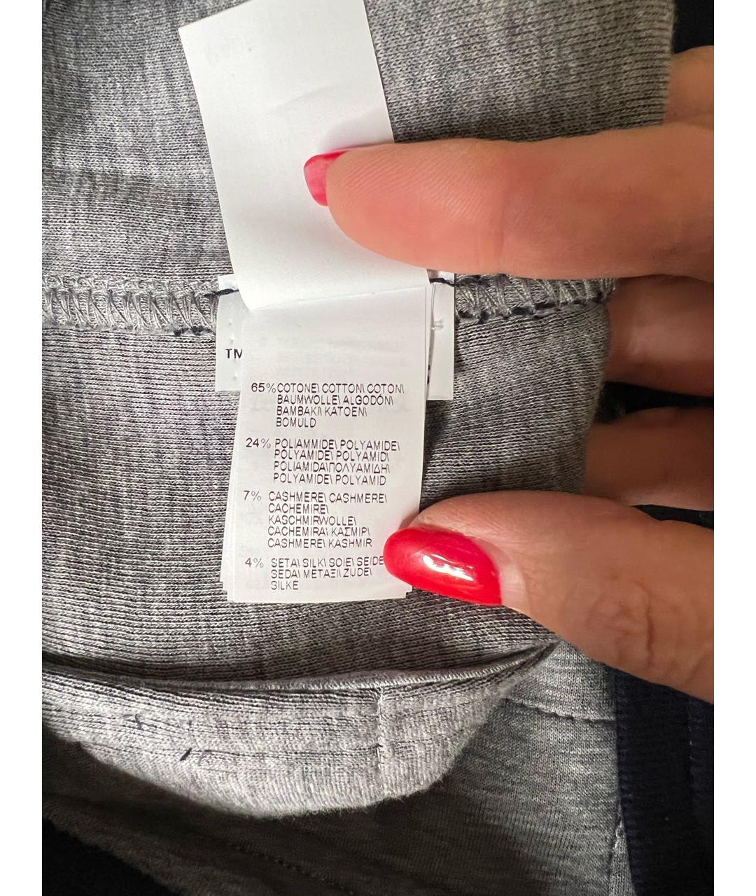 BRUNELLO CUCINELLI Темно-синие хлопковые повседневные брюки, фото 5