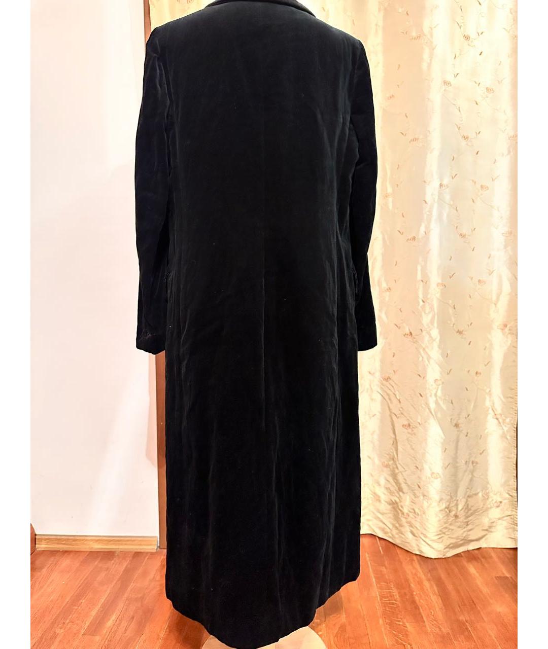 Mariella Burani Черное бархатное пальто, фото 2