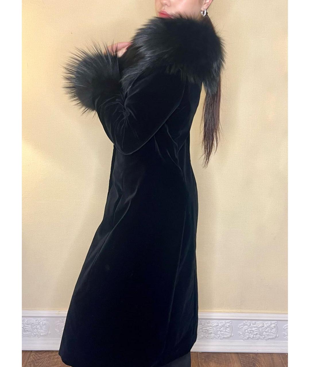 ESCADA Черное бархатное пальто, фото 8