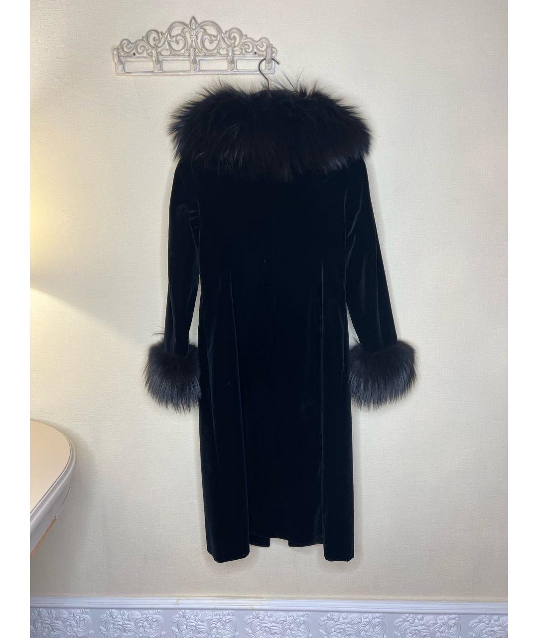 ESCADA Черное бархатное пальто, фото 2