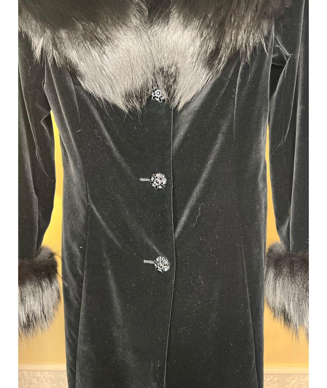 ESCADA Черное бархатное пальто, фото 4