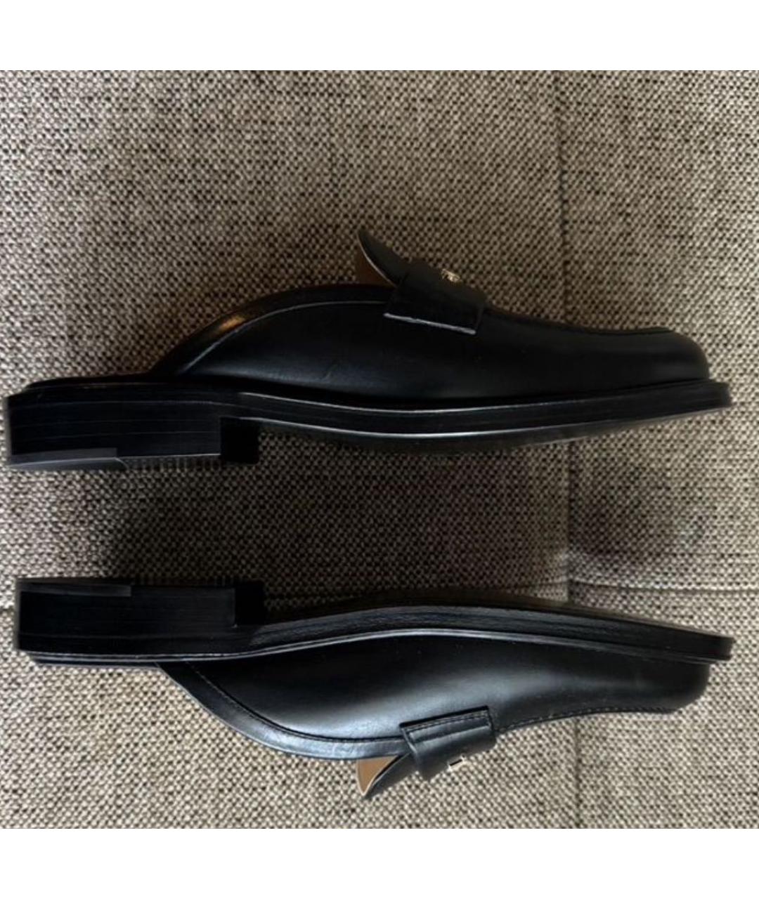 CHANEL Черные кожаные мюли, фото 4