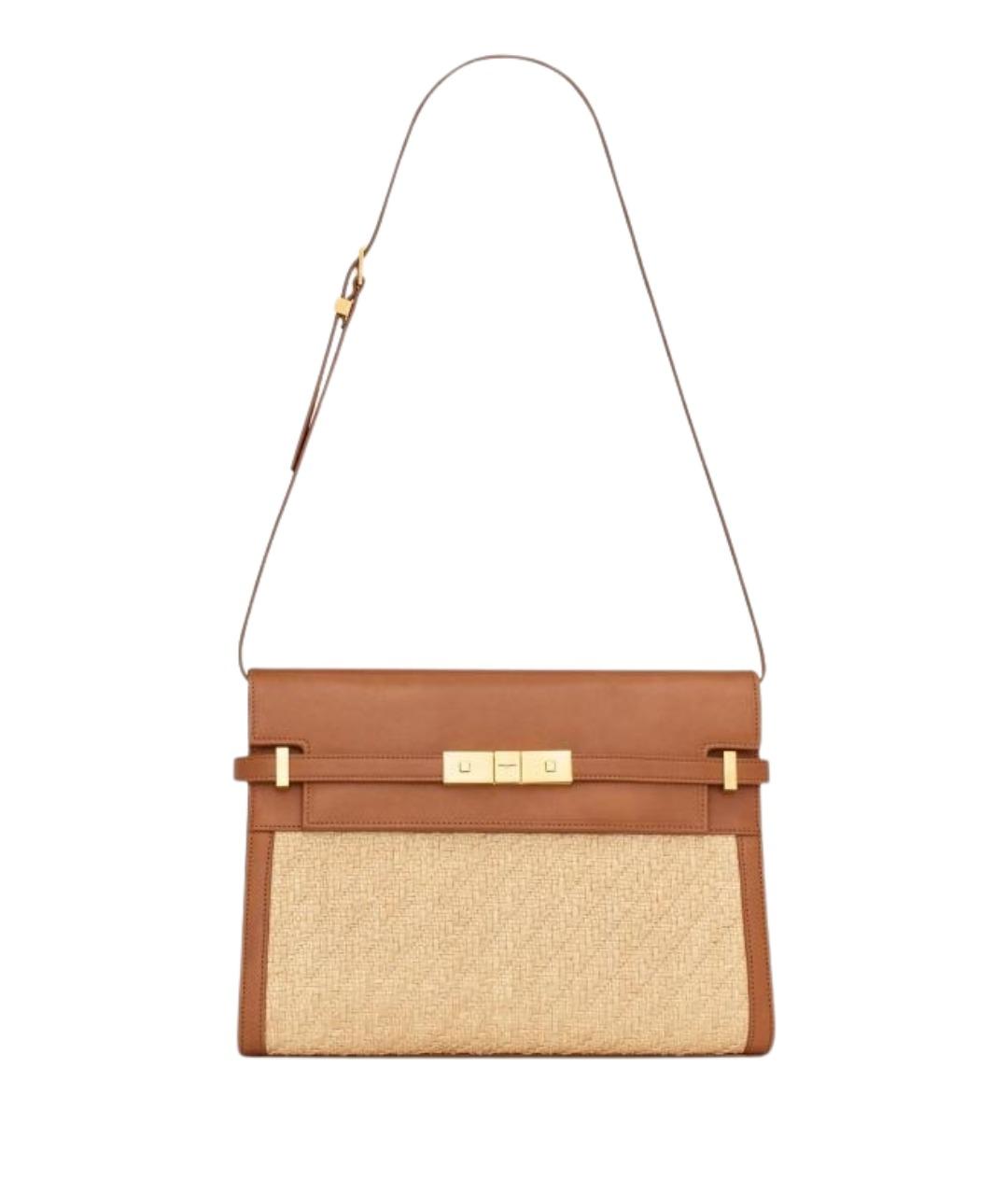 SAINT LAURENT Коричневая сумка через плечо, фото 1