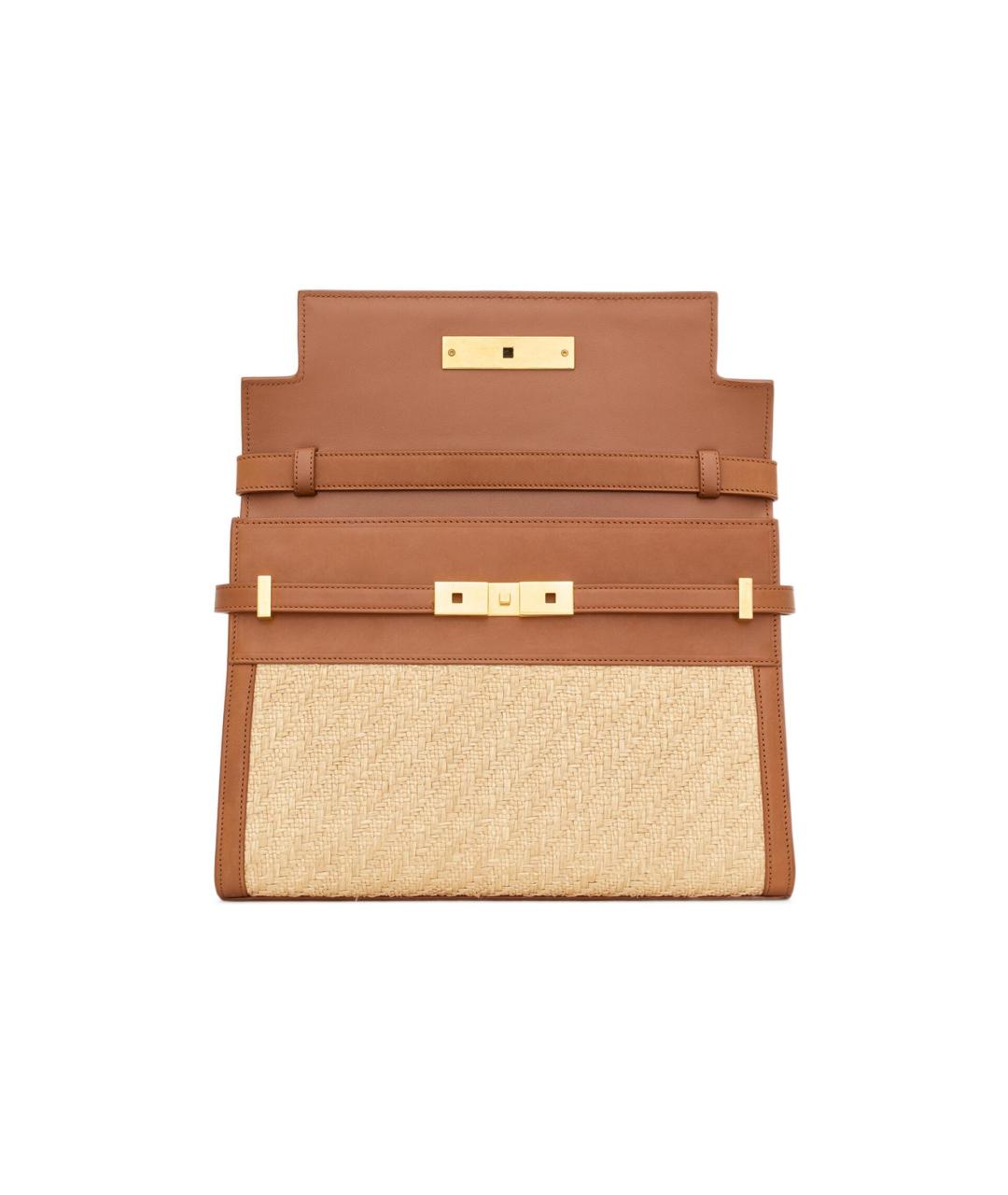 SAINT LAURENT Коричневая сумка через плечо, фото 5