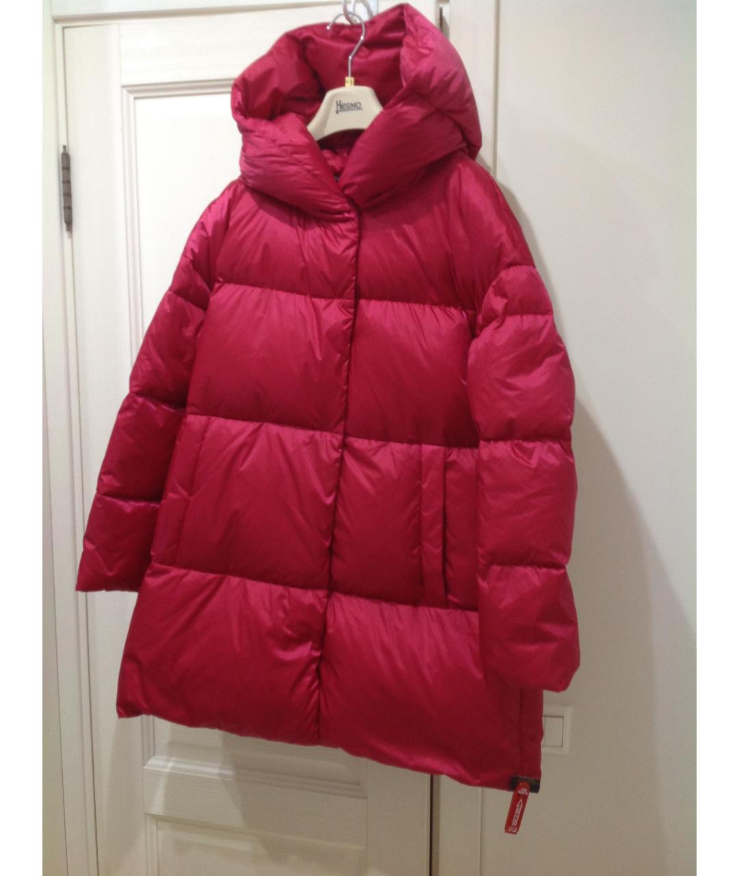 HERNO Фуксия полиэстеровый пуховик, фото 5
