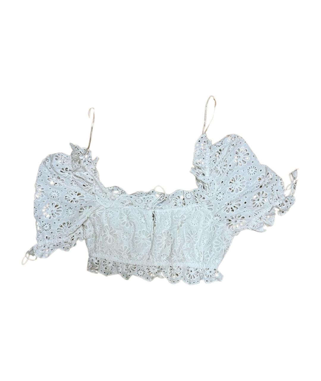 ZIMMERMANN Белая хлопковая майка, фото 1