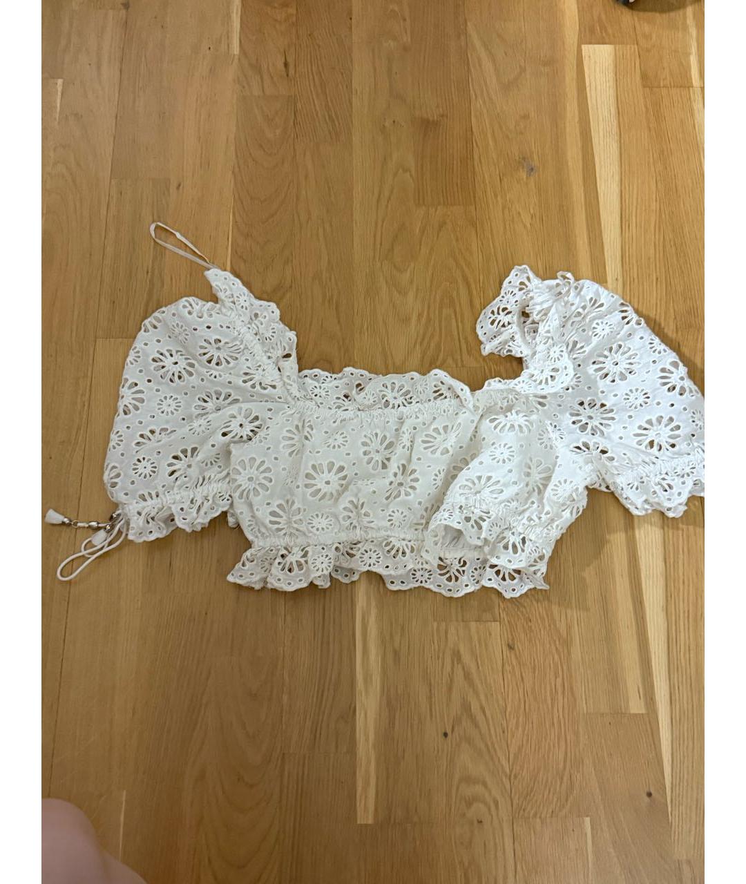 ZIMMERMANN Белая хлопковая майка, фото 2