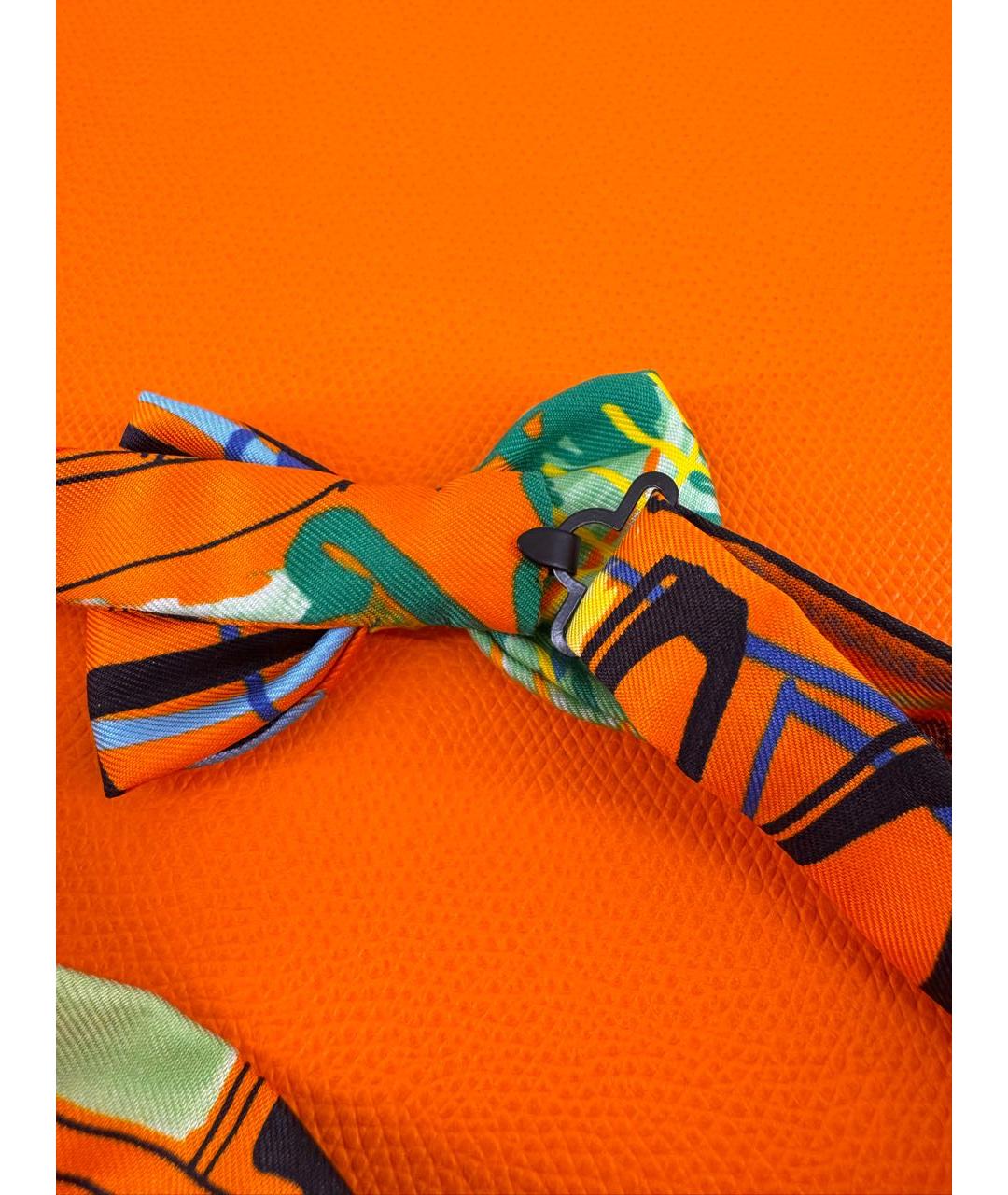 HERMES Мульти шелковый платок, фото 5