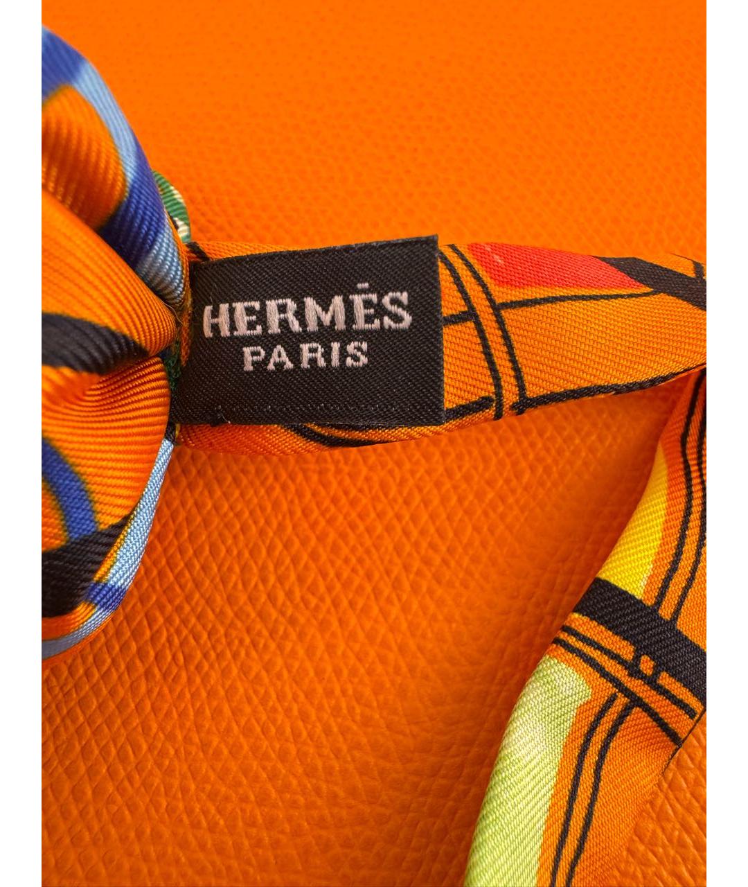 HERMES Мульти шелковый платок, фото 3