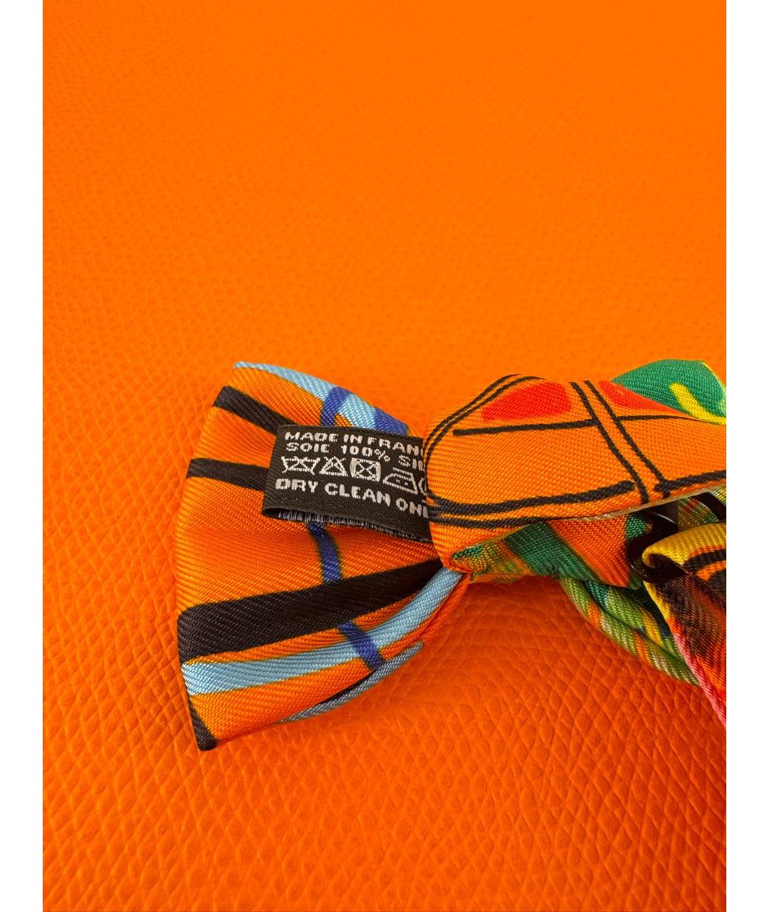 HERMES Мульти шелковый платок, фото 4