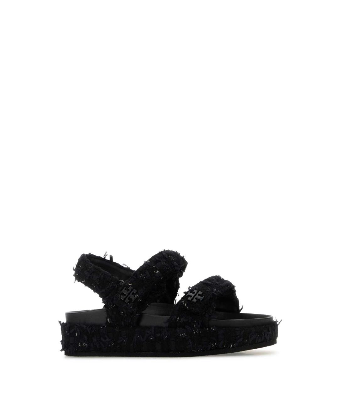 TORY BURCH Черные кожаные сандалии, фото 2