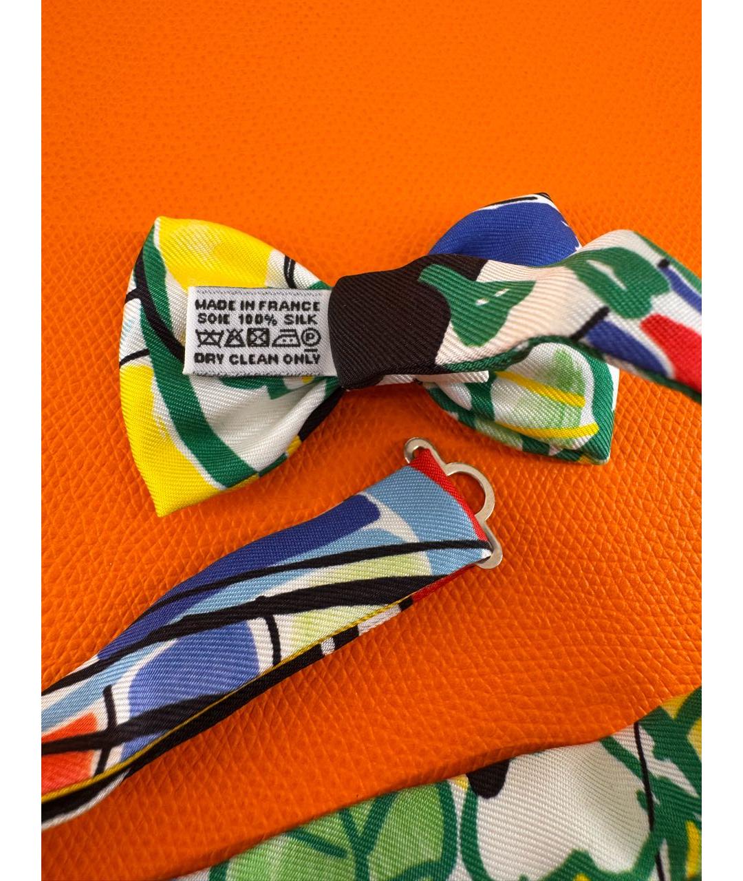 HERMES Мульти шелковый платок, фото 4