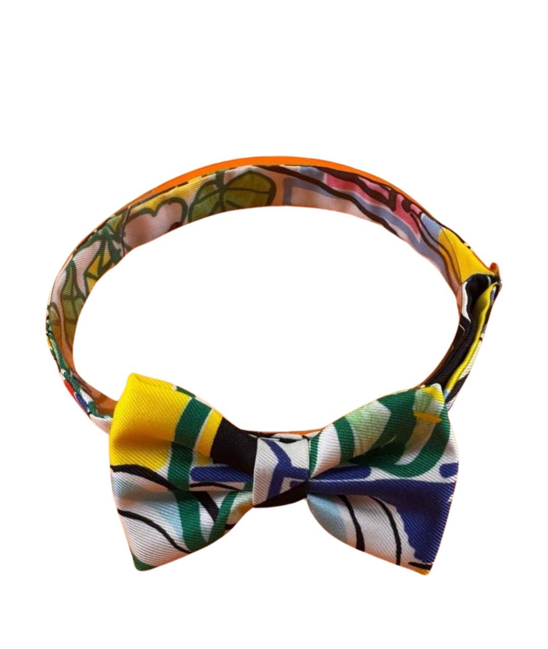 HERMES Мульти шелковый платок, фото 1