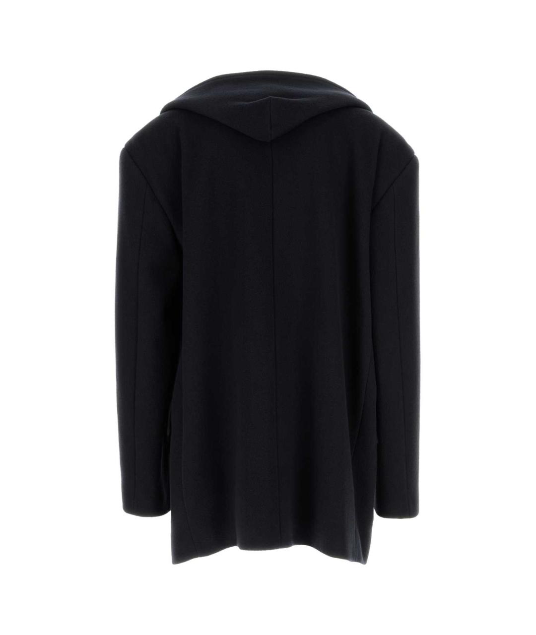 BALENCIAGA Темно-синее шерстяное пальто, фото 2