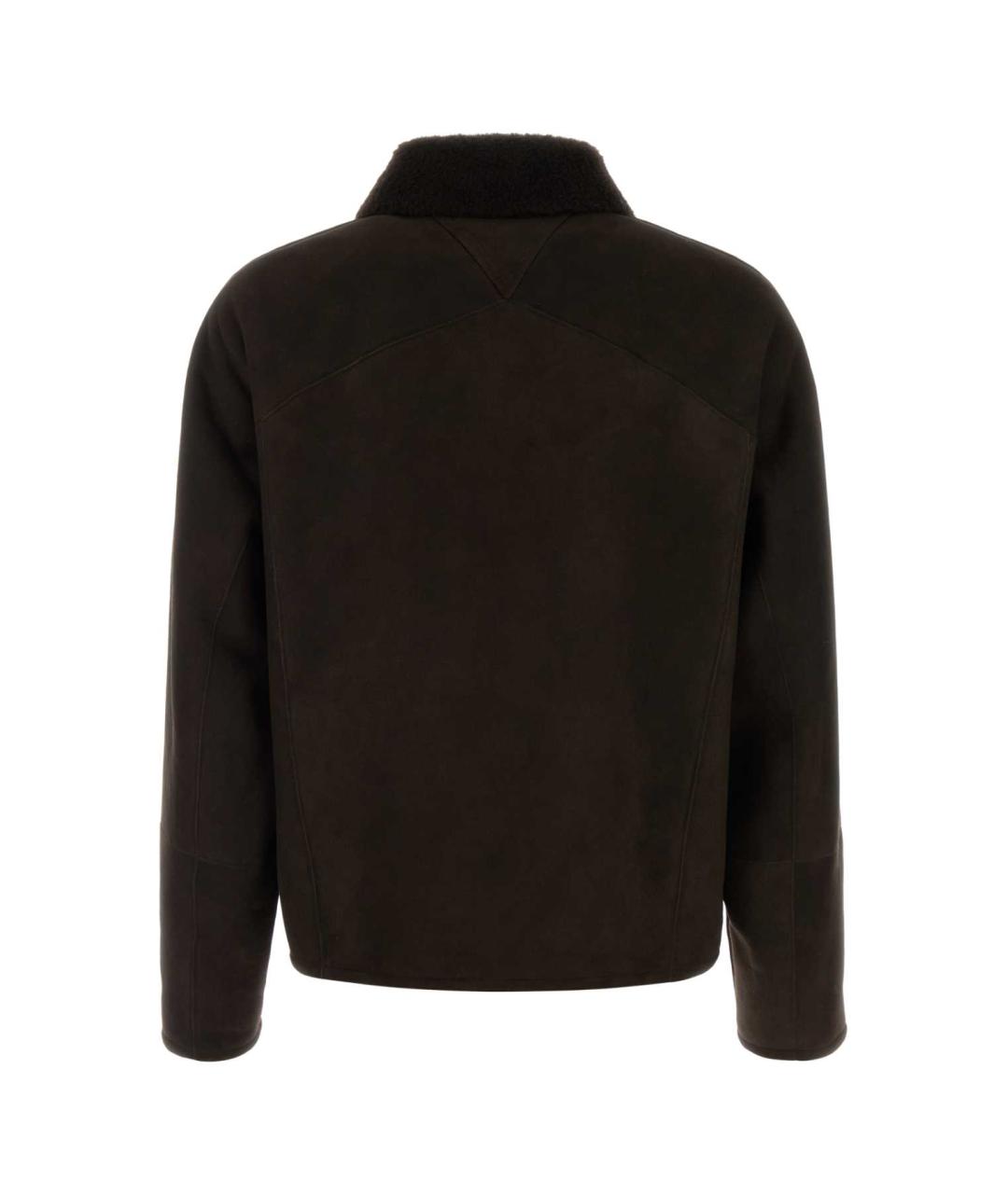 BOTTEGA VENETA Коричневая кожаная куртка, фото 2