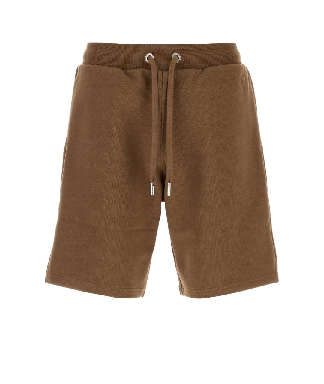 Ami Paris Коричневые хлопковые шорты, фото 1