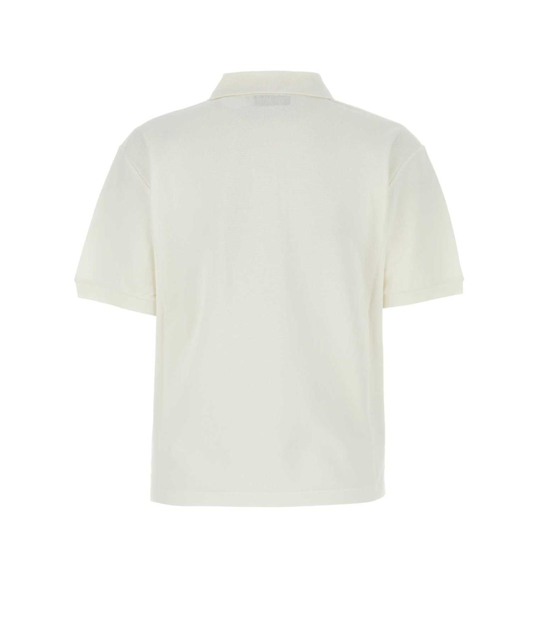 MIU MIU Белая хлопковая футболка, фото 2