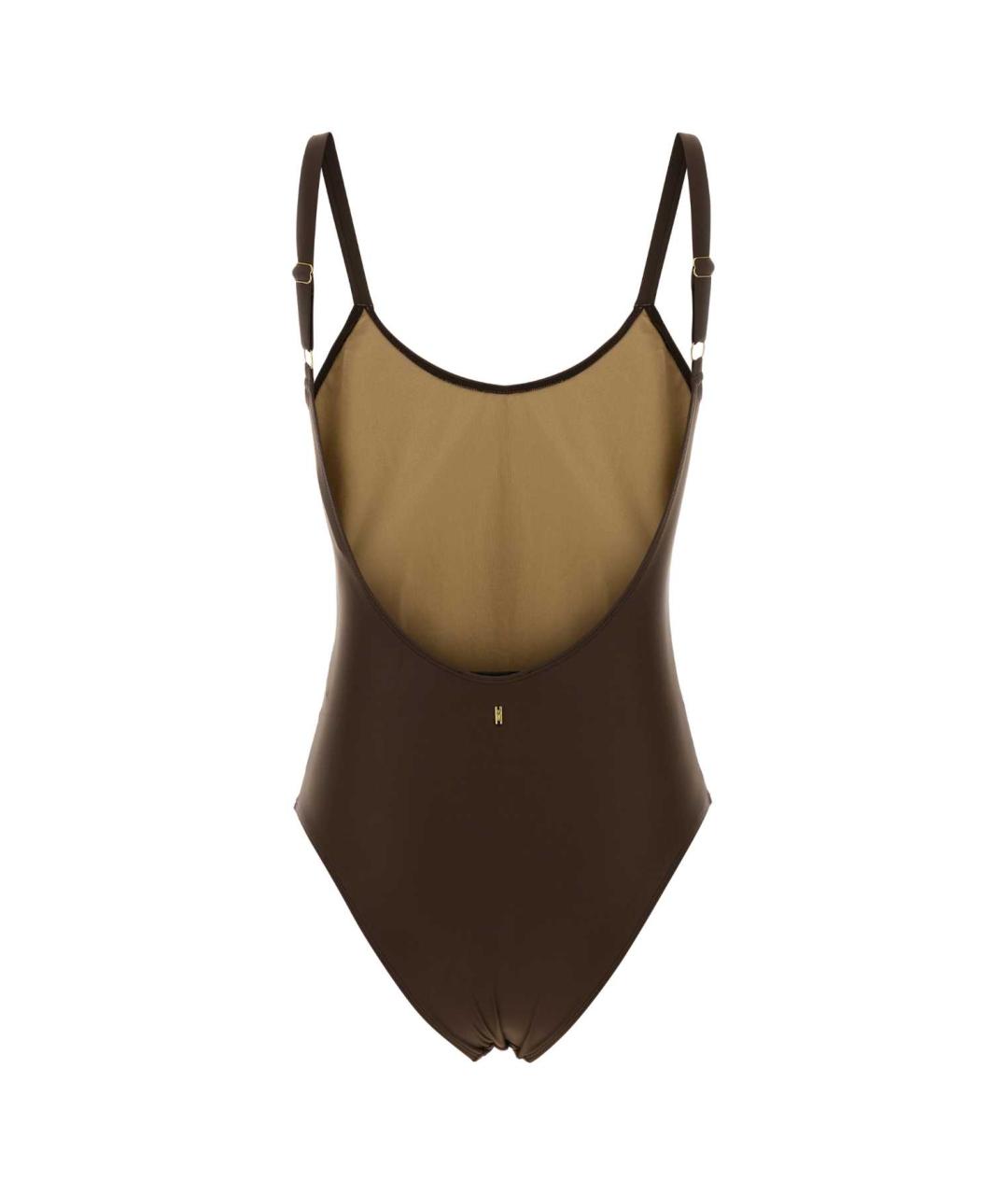 Ami Paris Коричневый полиамидовый купальник, фото 2