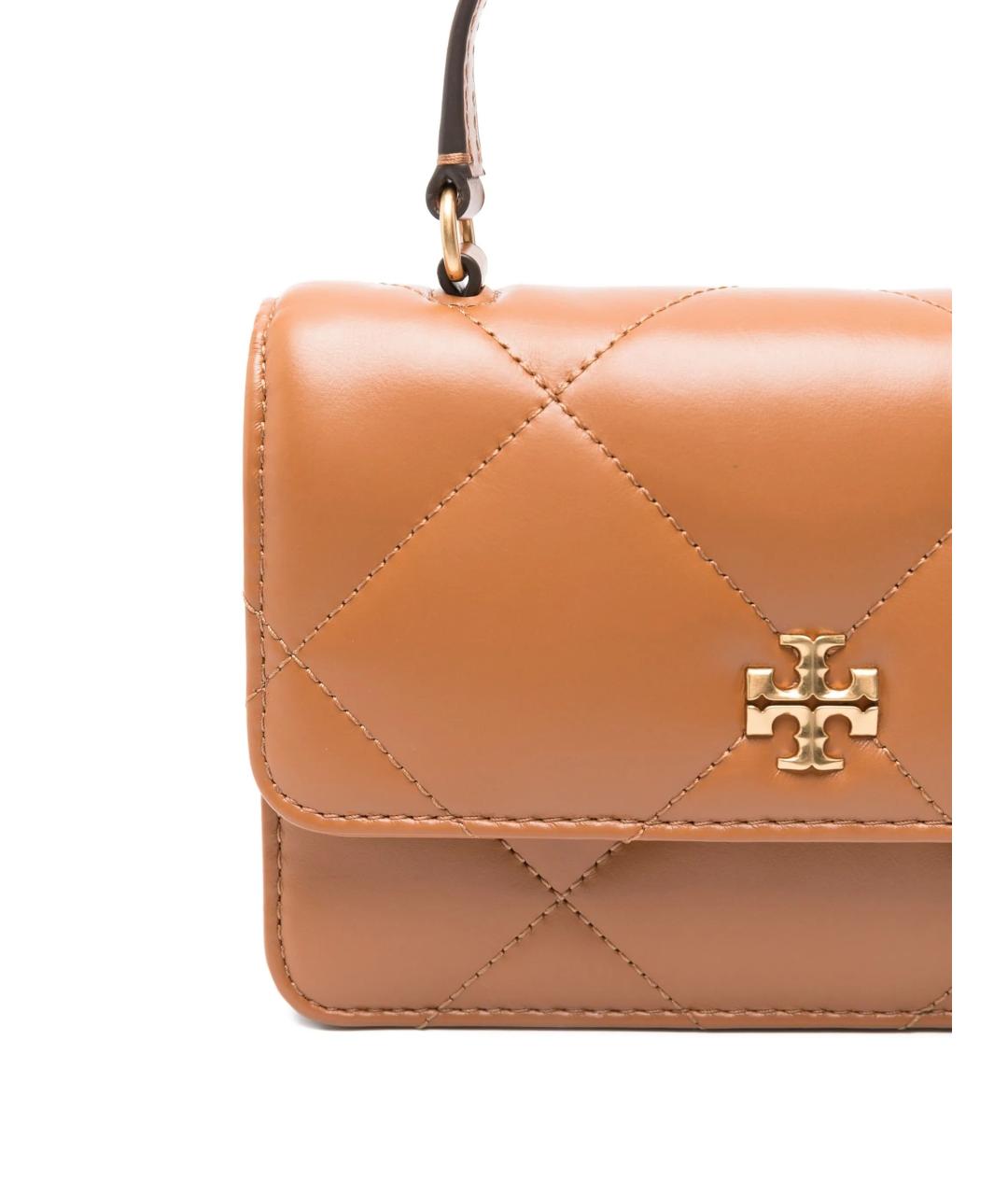 TORY BURCH Бежевая кожаная сумка через плечо, фото 4