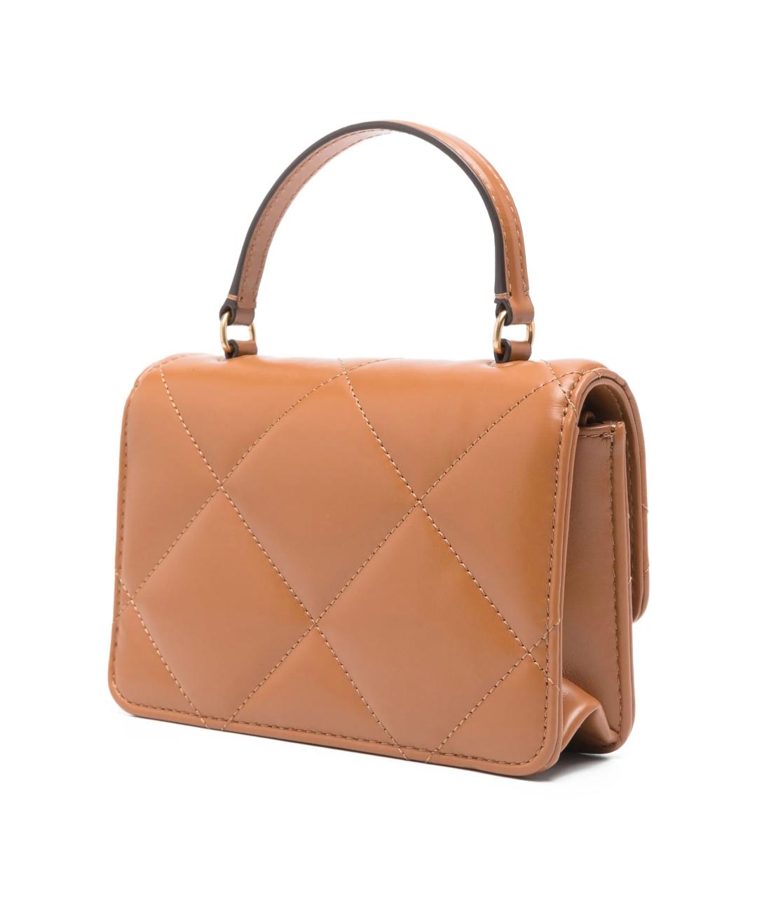 TORY BURCH Бежевая кожаная сумка через плечо, фото 3