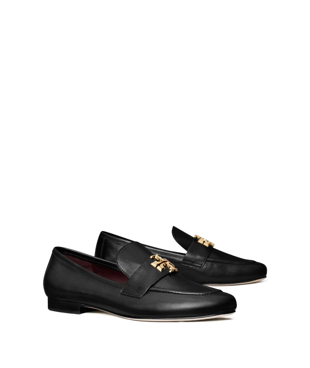 TORY BURCH Черные кожаные лоферы, фото 2