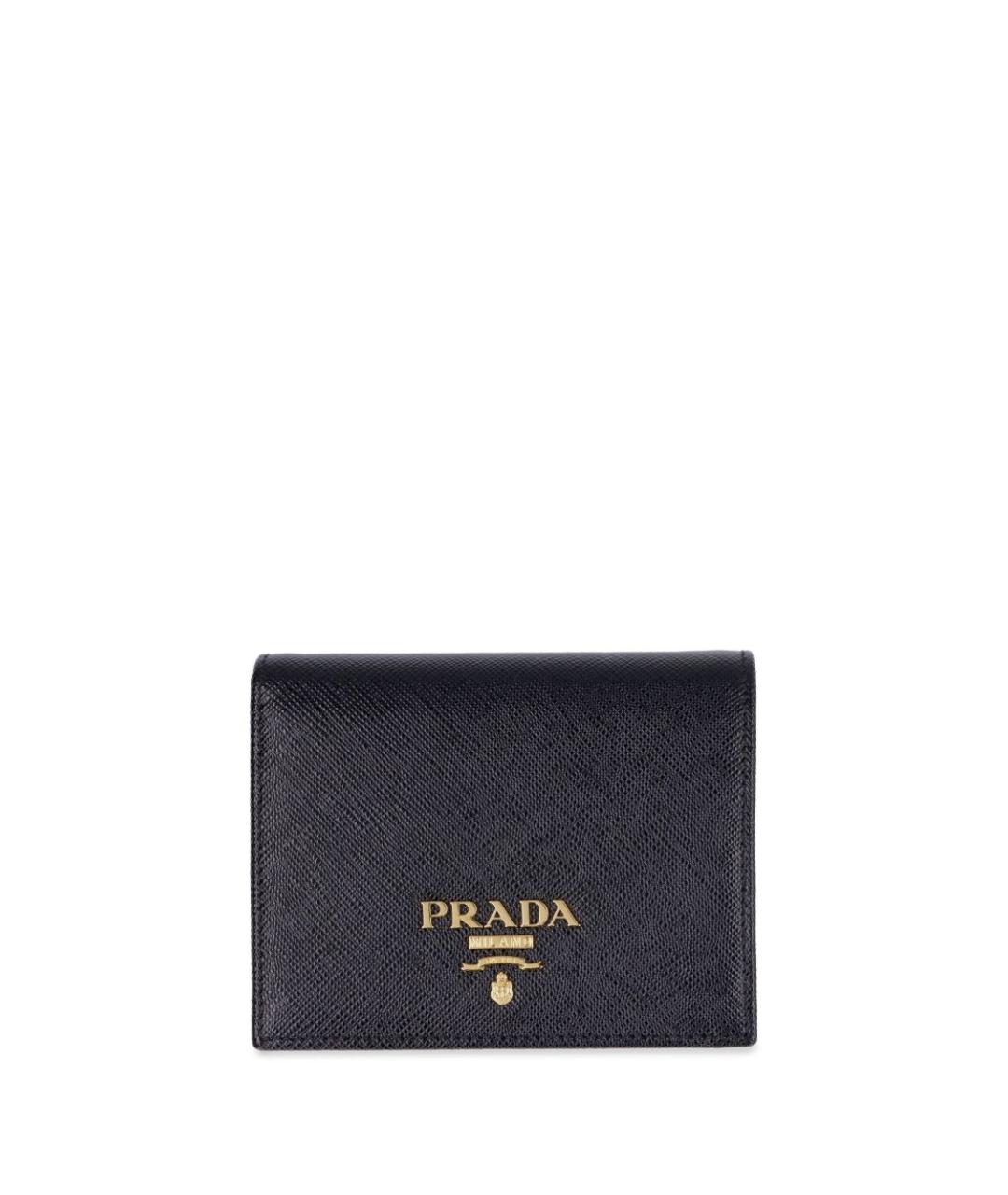 PRADA Черный кожаный кошелек, фото 1
