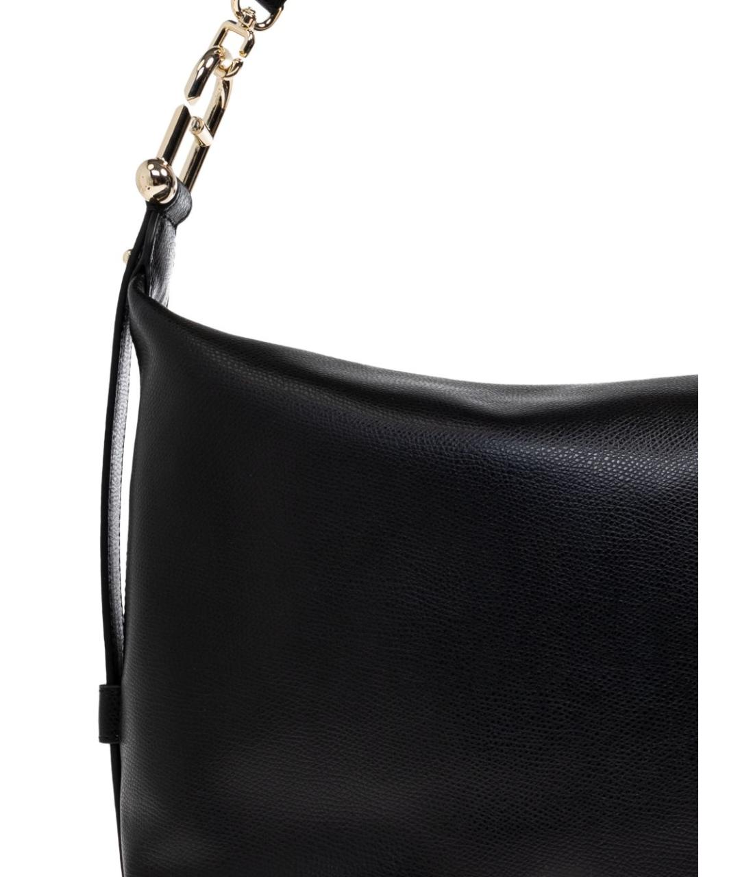 FURLA Черная кожаная сумка с короткими ручками, фото 5