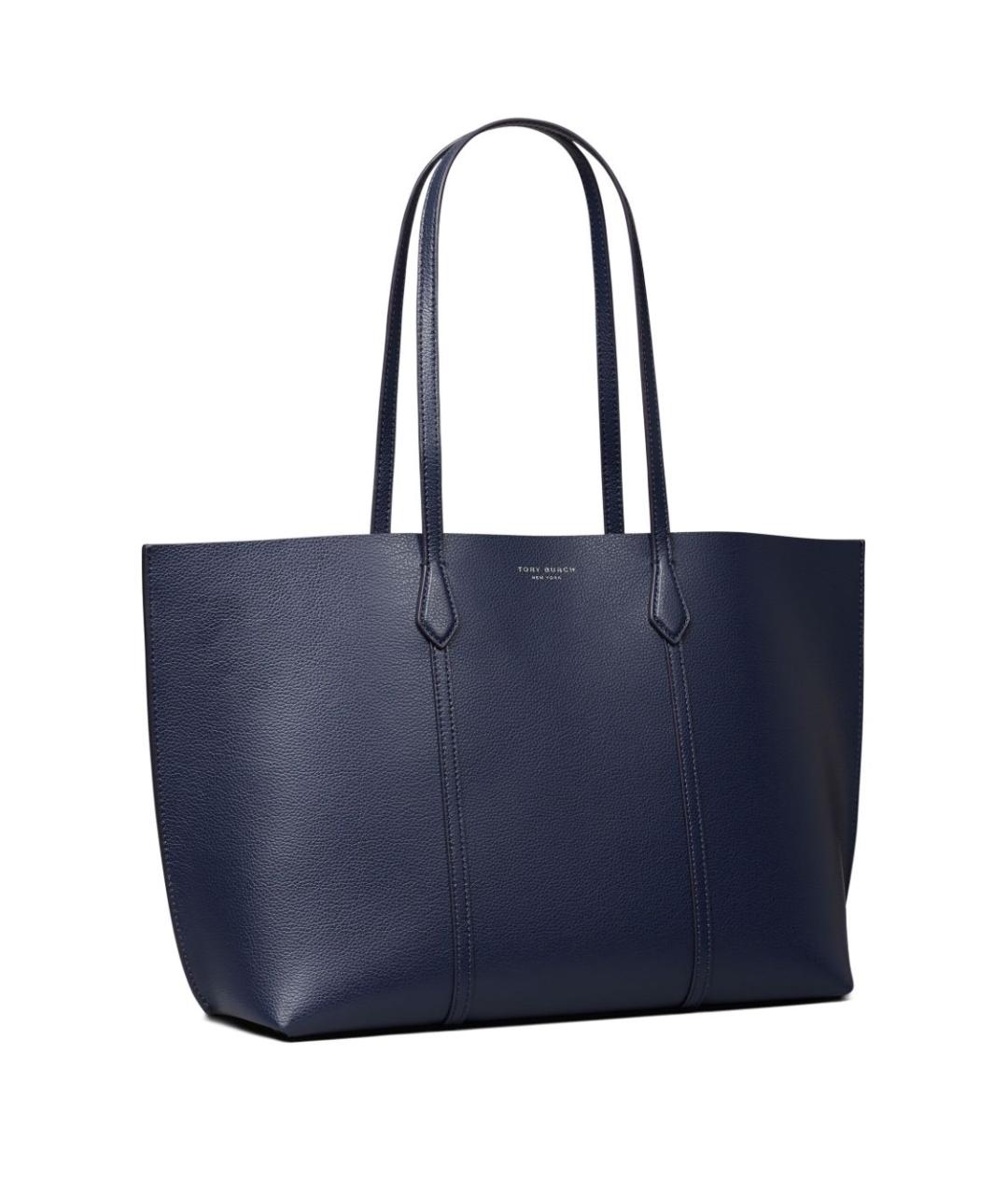 TORY BURCH Синяя кожаная сумка тоут, фото 5