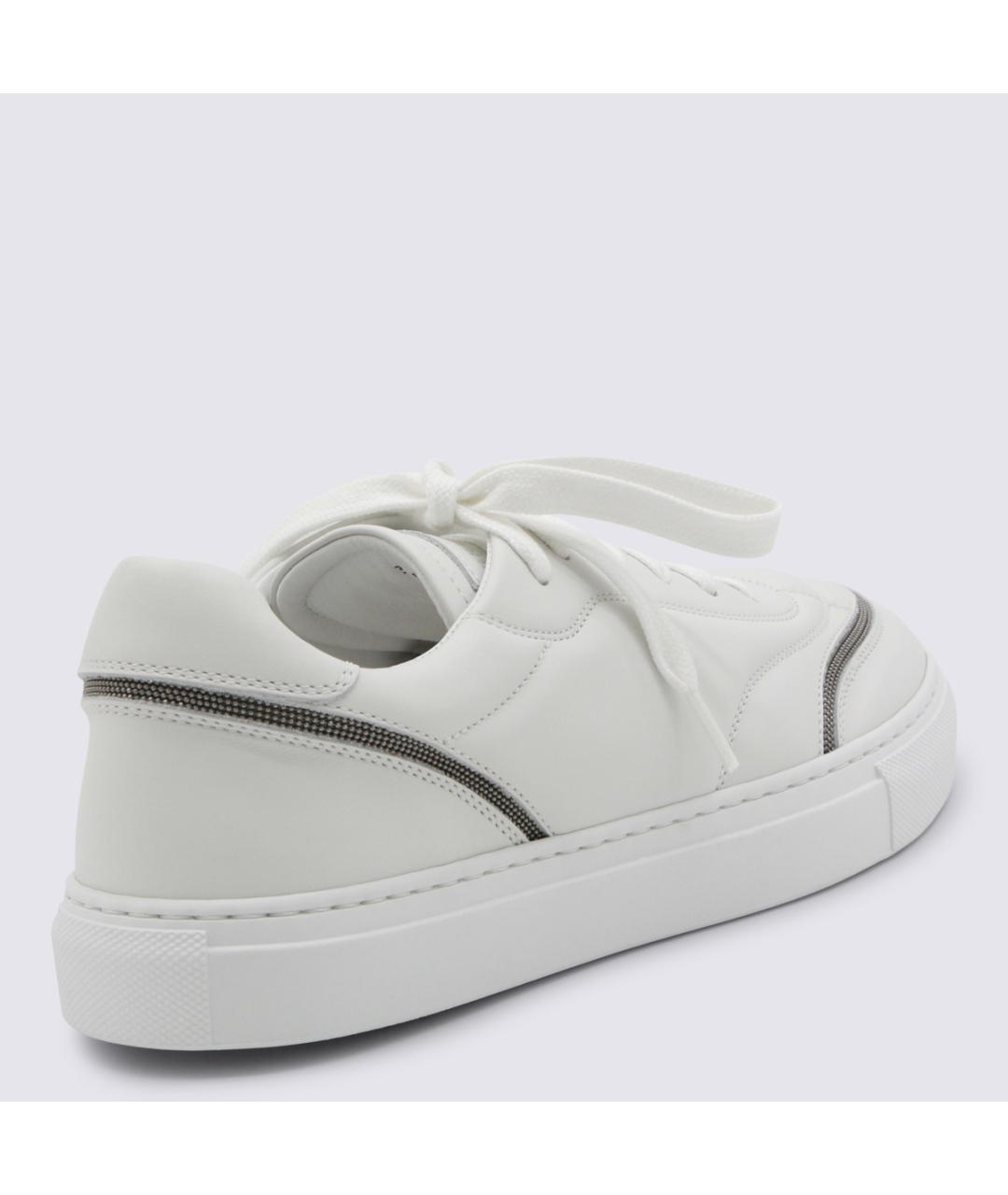 BRUNELLO CUCINELLI Белые кожаные кеды, фото 3