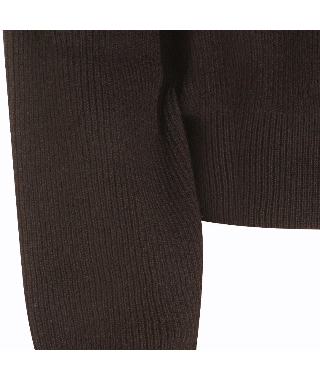 BRUNELLO CUCINELLI Коричневый шерстяной джемпер / свитер, фото 3