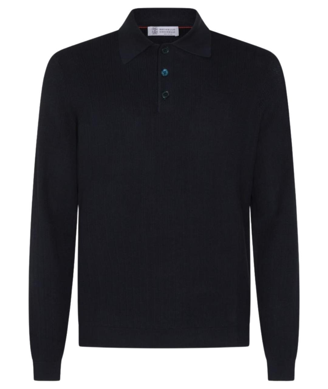 BRUNELLO CUCINELLI Синий хлопковый джемпер / свитер, фото 1