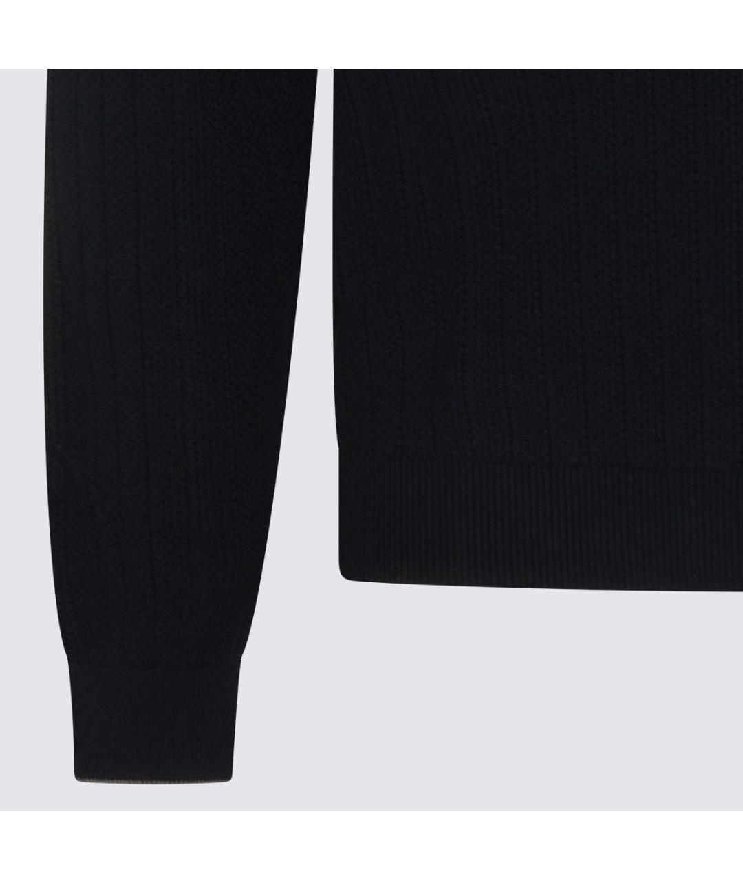 BRUNELLO CUCINELLI Синий хлопковый джемпер / свитер, фото 4