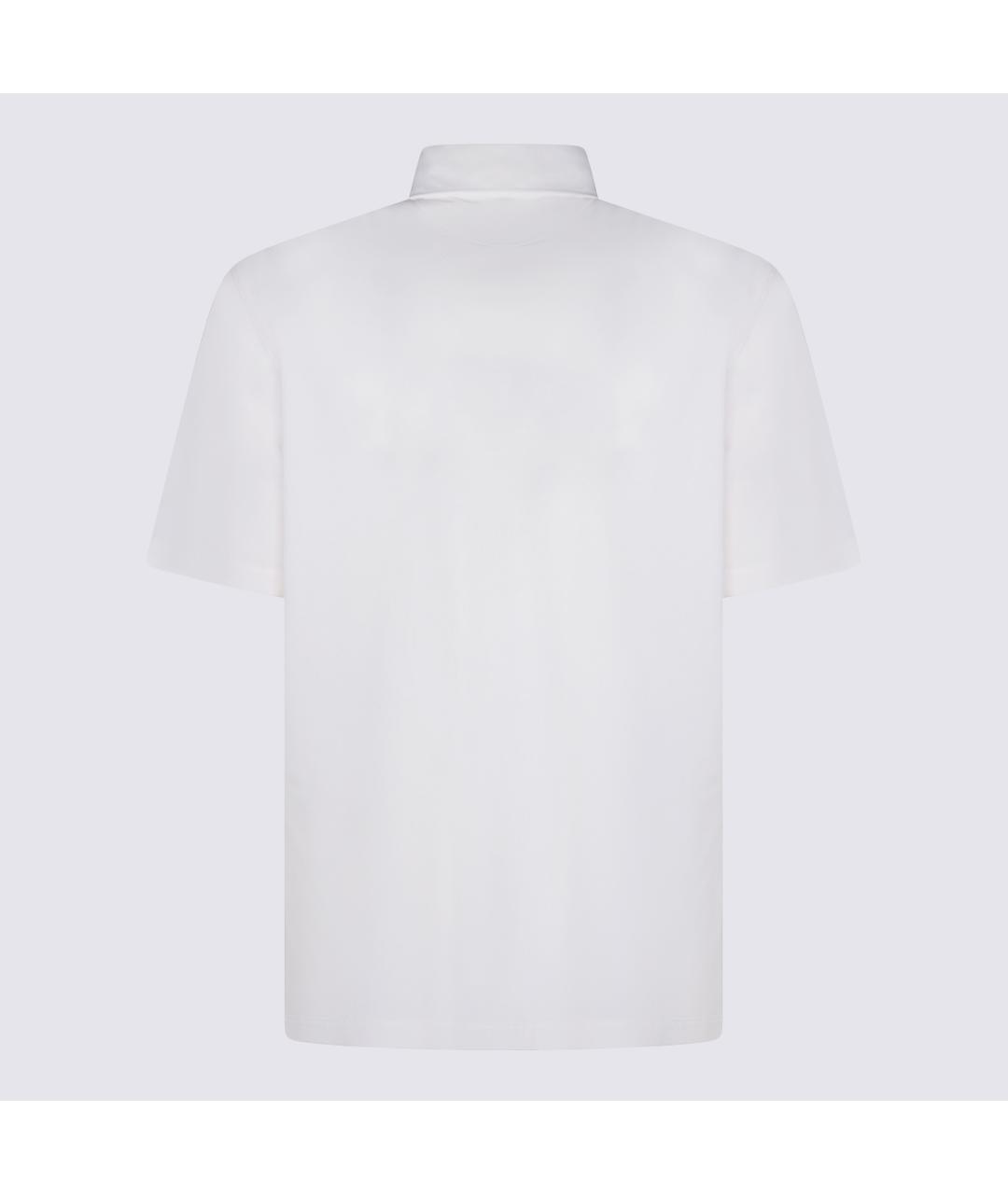 BRUNELLO CUCINELLI Белая хлопковая кэжуал рубашка, фото 2